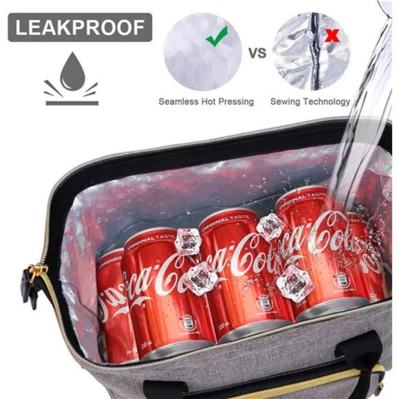 Lunch Box for Men, Insulated Lunch Bag, Large Lunch Tote bags, Leak Proof Lunch - Picture 2 of 6